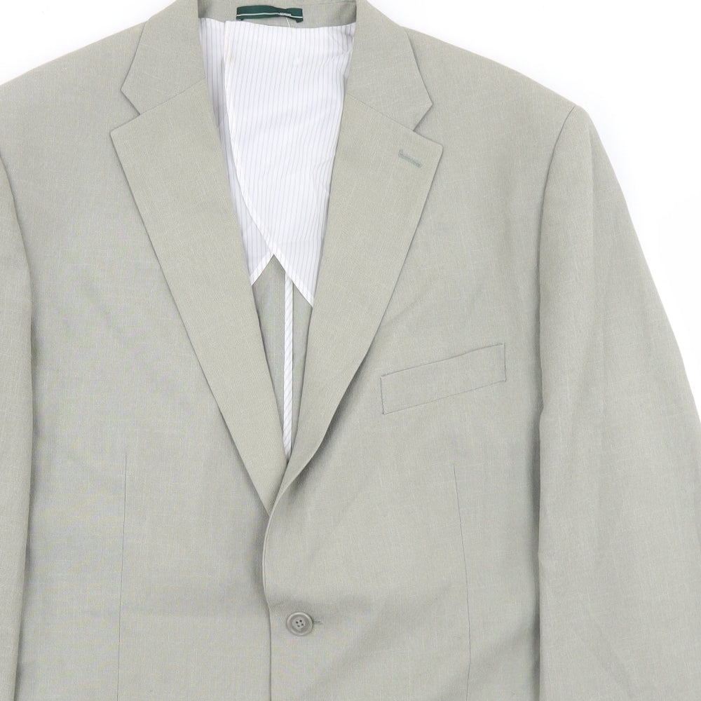 Greenwoods Mens Green  Polyester Jacket Blazer Size 46