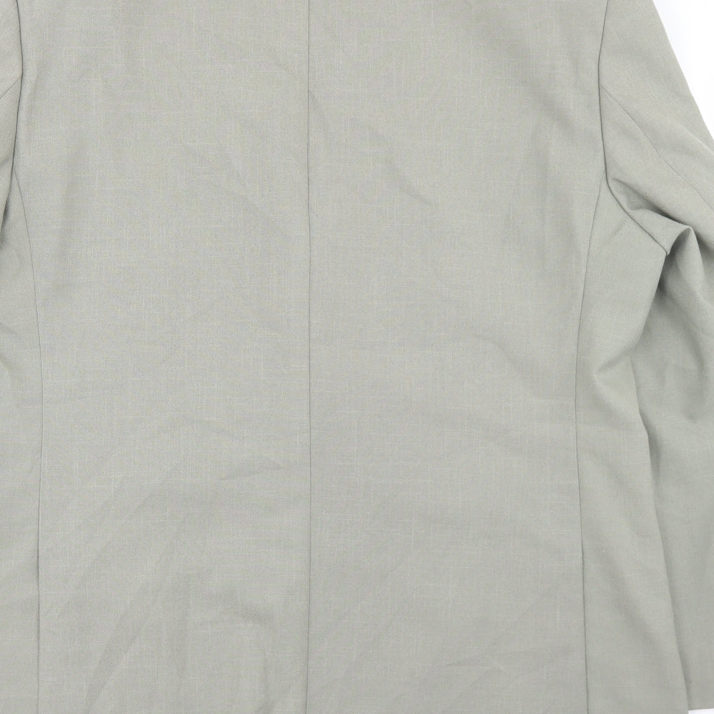 Greenwoods Mens Green  Polyester Jacket Blazer Size 46