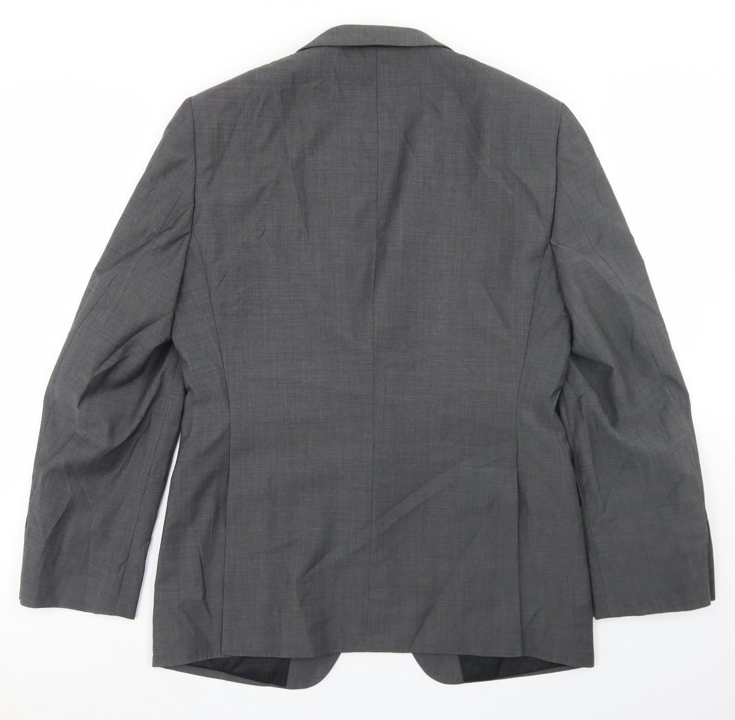 OneSix5ive Mens Grey  Wool Jacket Blazer Size 38