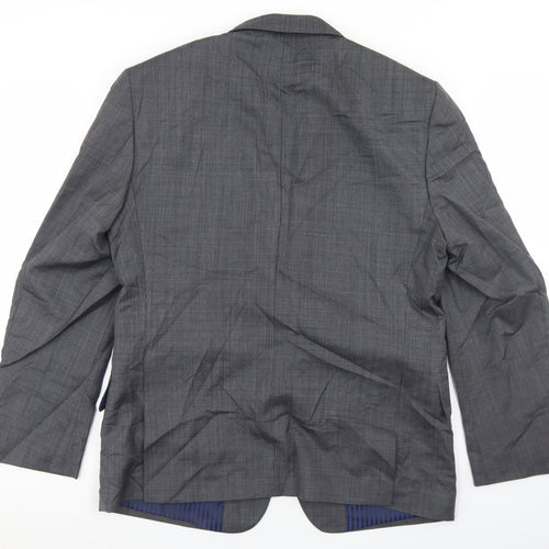 Marks and Spencer Mens Grey  Wool Jacket Blazer Size 40