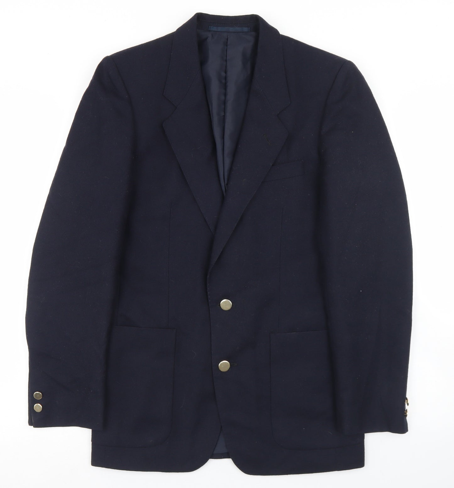 C&A Mens Blue  Wool Jacket Blazer Size 36