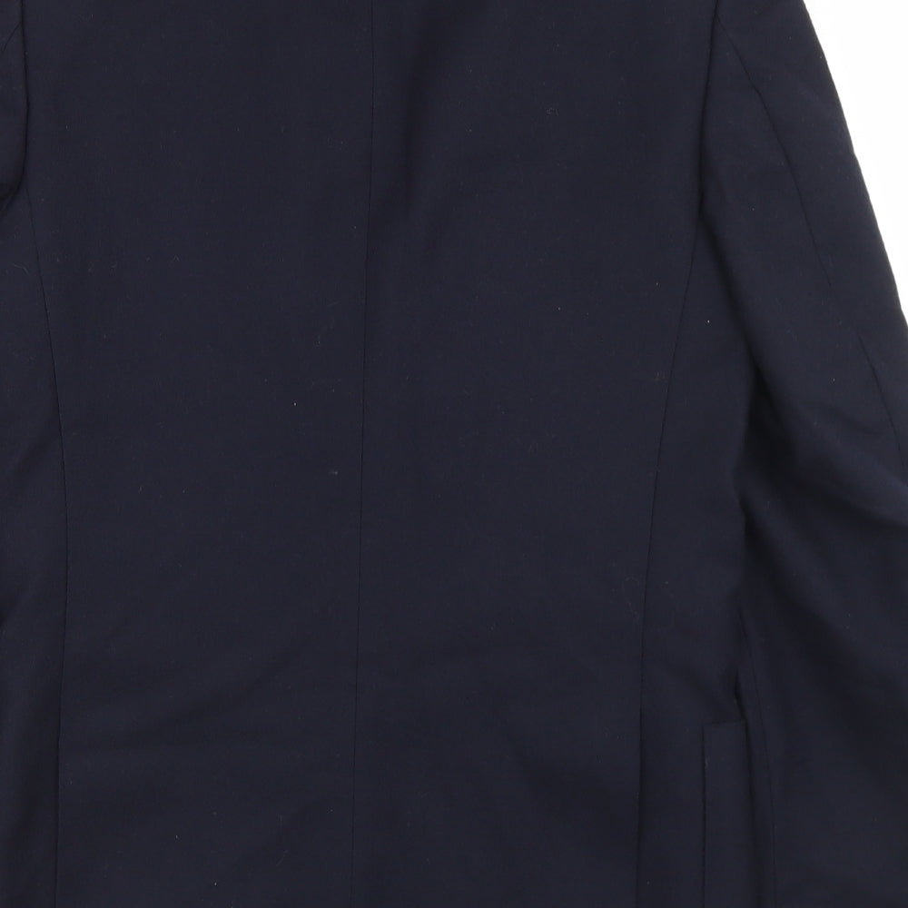 C&A Mens Blue  Wool Jacket Blazer Size 36