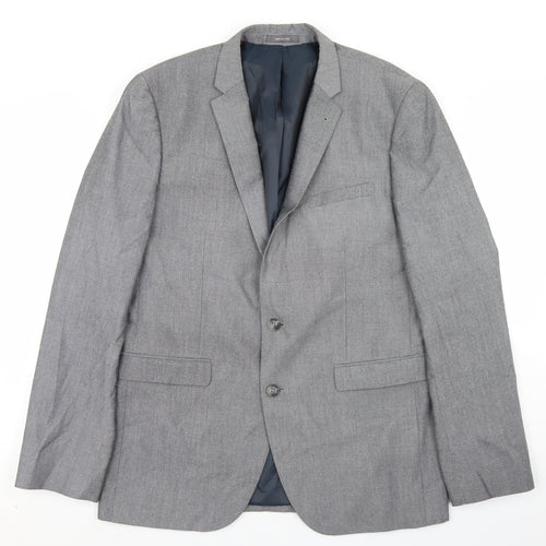 Primark Mens Grey  Polyester Jacket Blazer Size 42