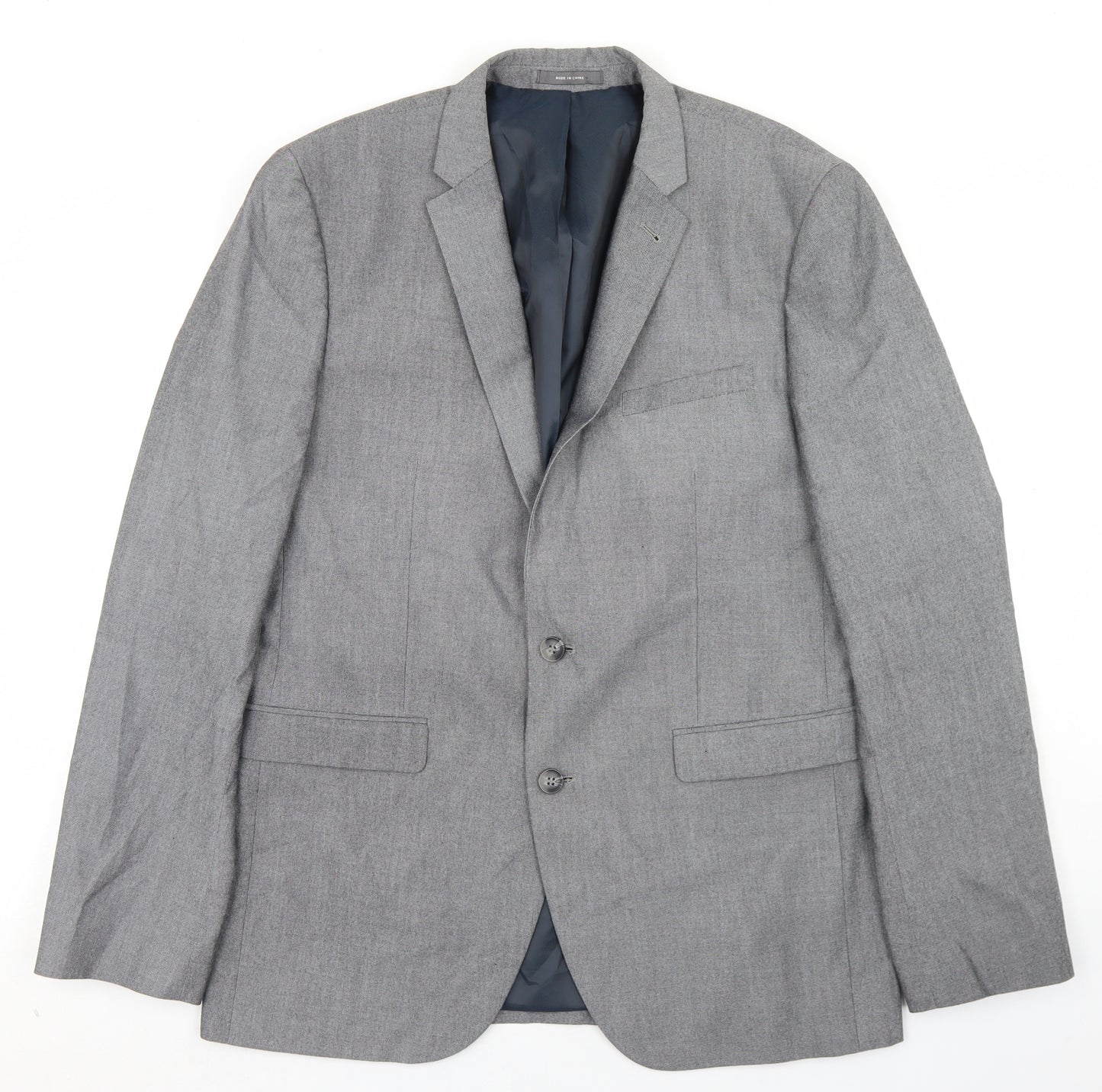 Primark Mens Grey  Polyester Jacket Blazer Size 42