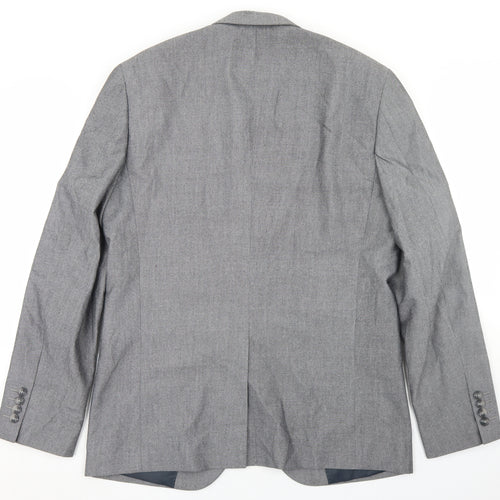 Primark Mens Grey  Polyester Jacket Blazer Size 42