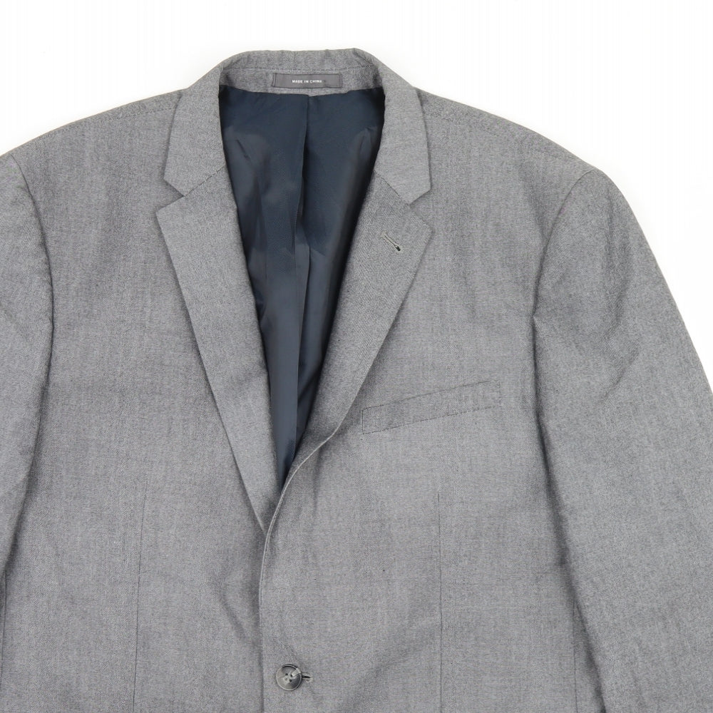 Primark Mens Grey  Polyester Jacket Blazer Size 42
