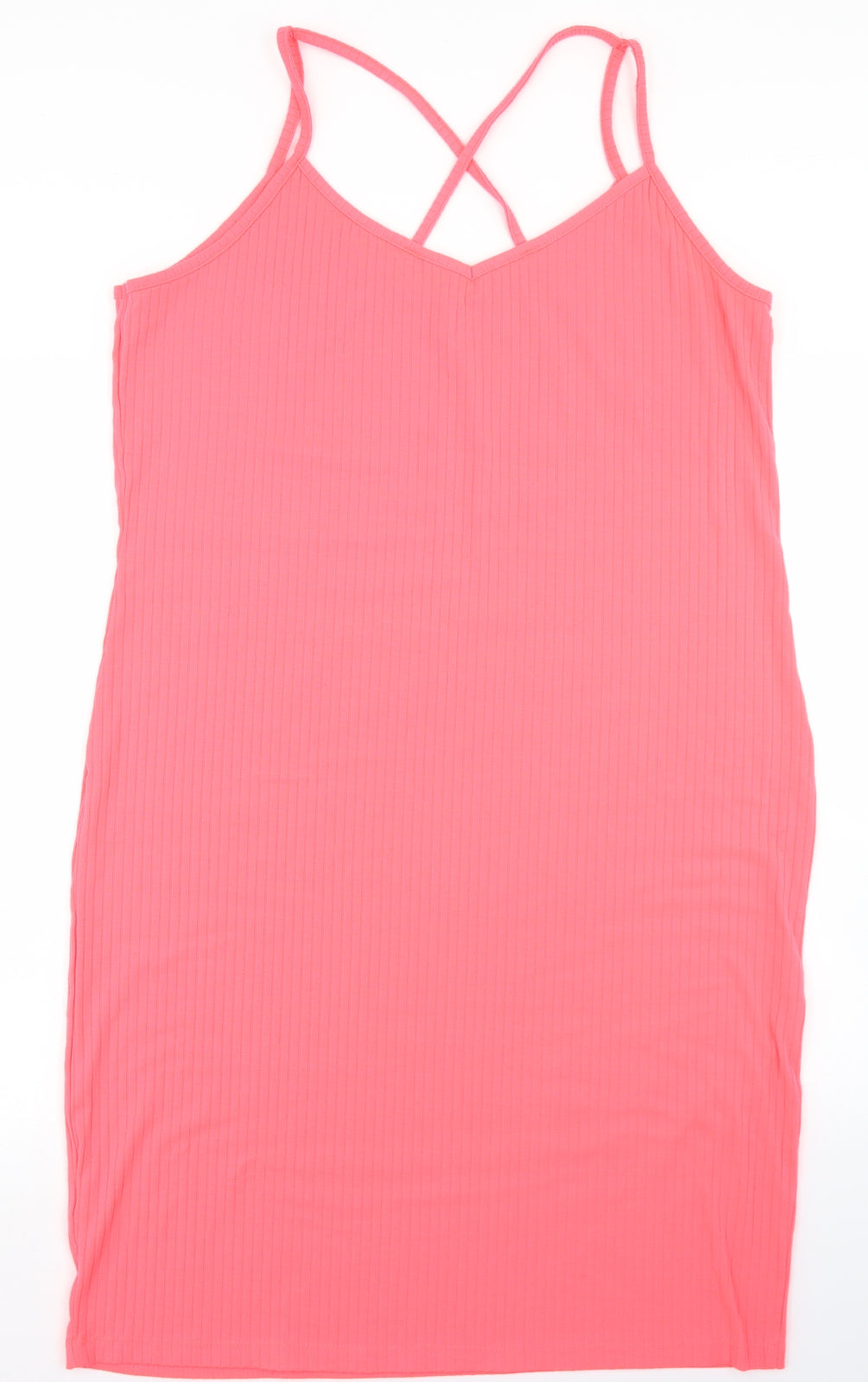 F&F Womens Pink  Polyester Bodycon  Size 20  Round Neck