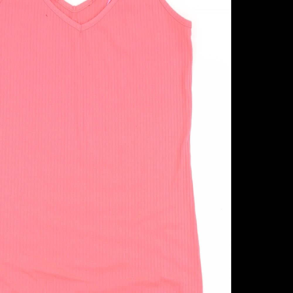 F&F Womens Pink  Polyester Bodycon  Size 20  Round Neck