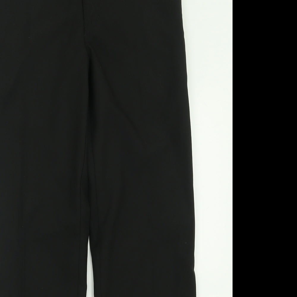 Marks and Spencer Boys Black  Polyester Capri Trousers Size 10-11 Years  Regular Hook & Eye - School Wear