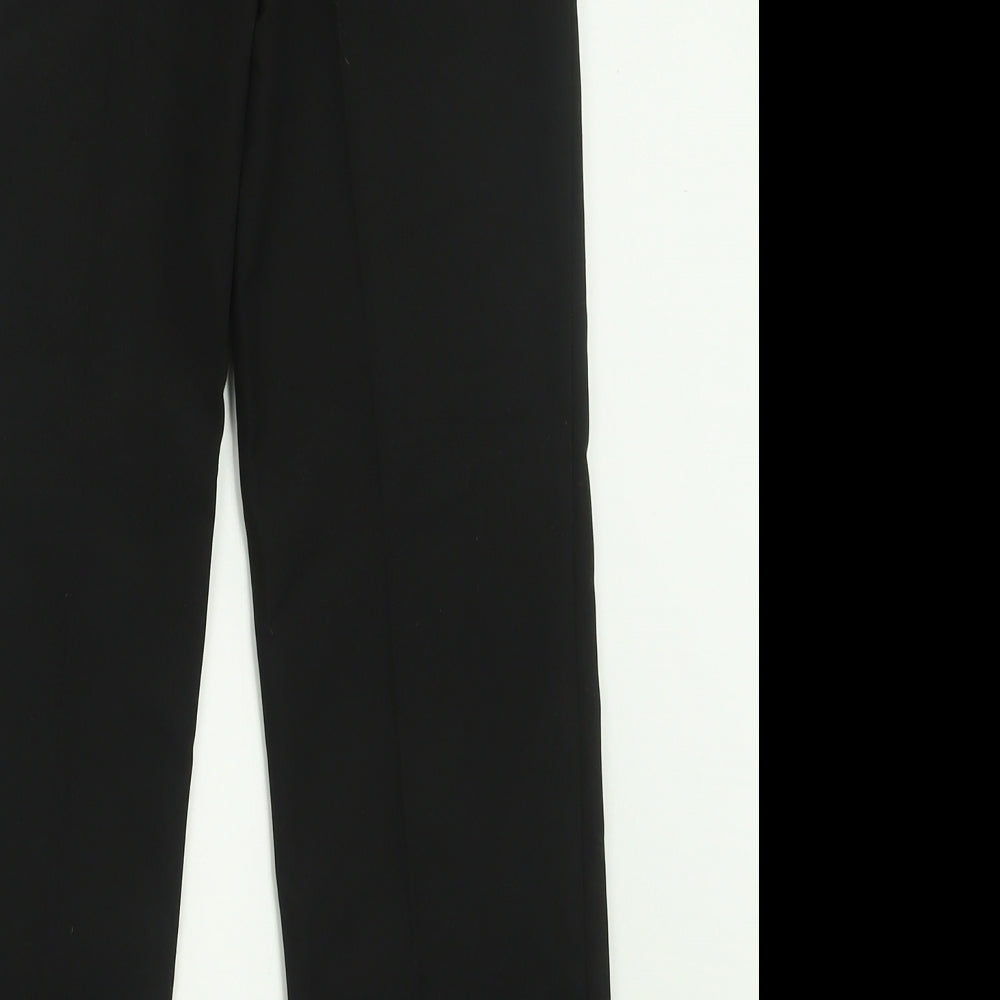 Marks and Spencer Boys Black  Polyester Capri Trousers Size 10-11 Years  Regular Hook & Eye - School Wear