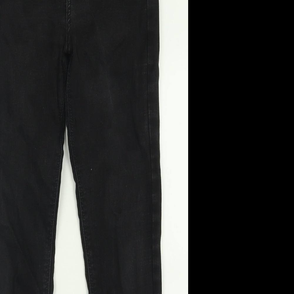 River Island Womens Black  Cotton Skinny Jeans Size 10 L27 in Regular Button