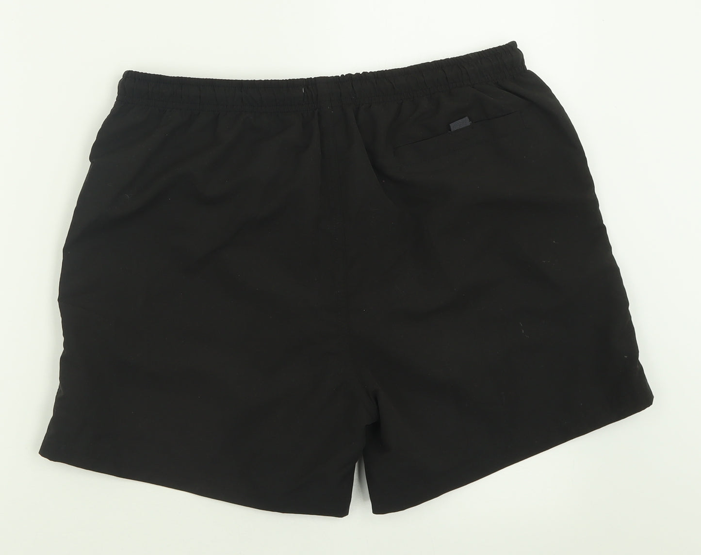 Primark Mens Black  Polyester Sweat Shorts Size L  Regular Tie