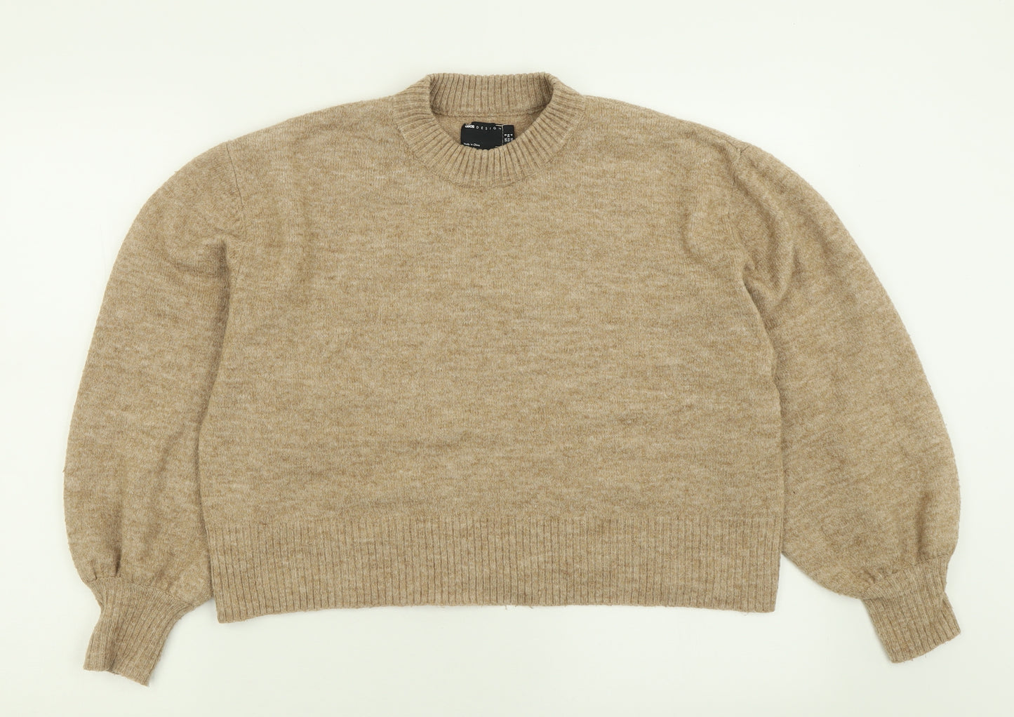 ASOS Womens Brown High Neck  Polyester Pullover Jumper Size 8