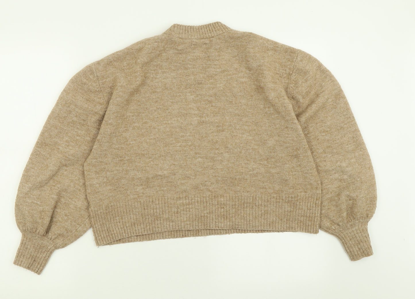 ASOS Womens Brown High Neck  Polyester Pullover Jumper Size 8