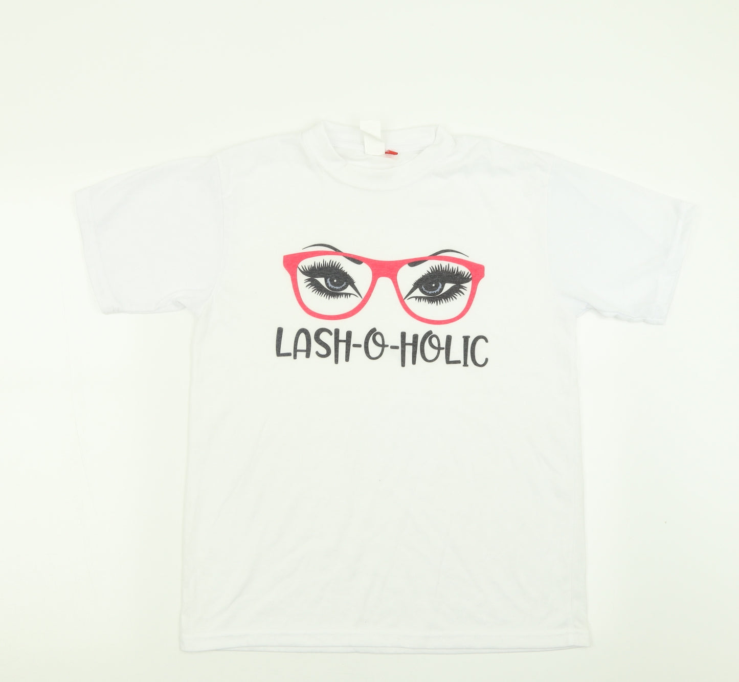 Preworn Womens White  Cotton Basic T-Shirt Size L Crew Neck