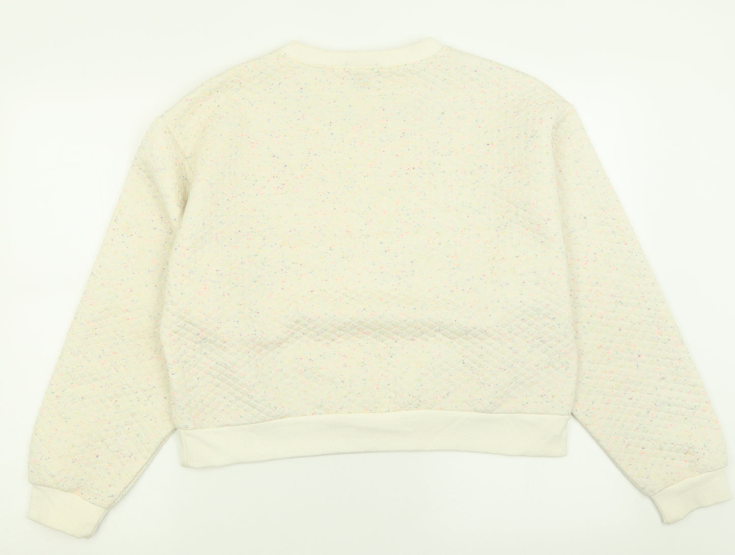 Primark Womens Ivory  Cotton Pullover Sweatshirt Size M  Pullover