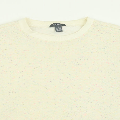 Primark Womens Ivory  Cotton Pullover Sweatshirt Size M  Pullover