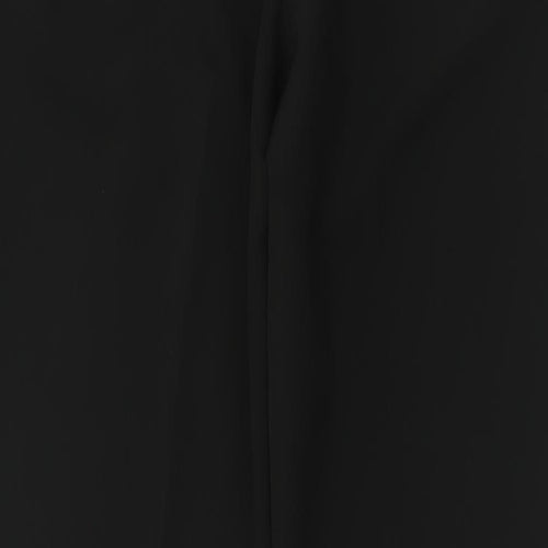 NEXT Womens Black  Polyester Trousers  Size 12 L28 in Regular Hook & Eye