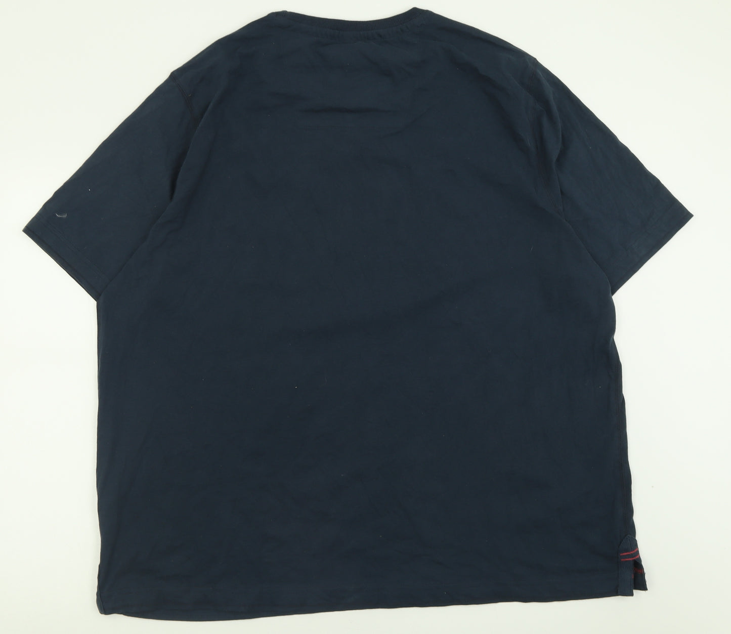 George Mens Blue  Cotton  T-Shirt Size 3XL Crew Neck
