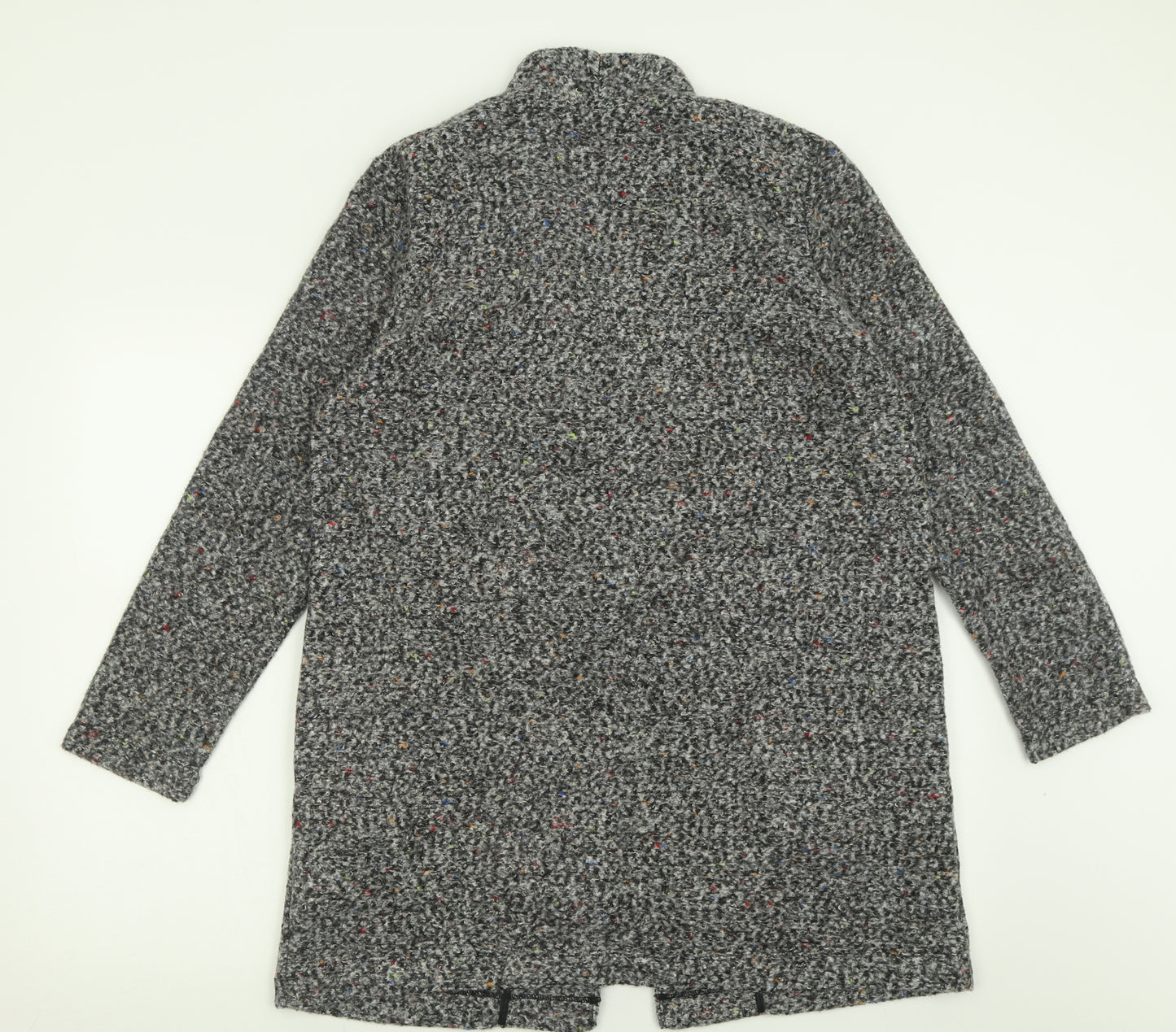 F&F Womens Grey V-Neck  Polyester Cardigan Jumper Size 14