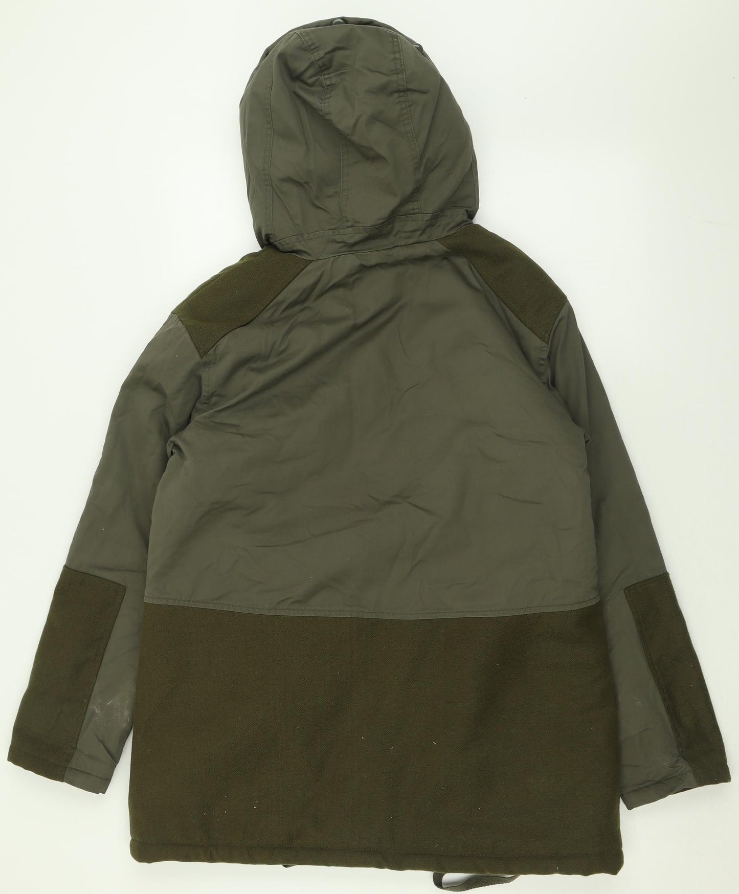 Topshop Womens Green   Anorak Coat Size 6  Zip