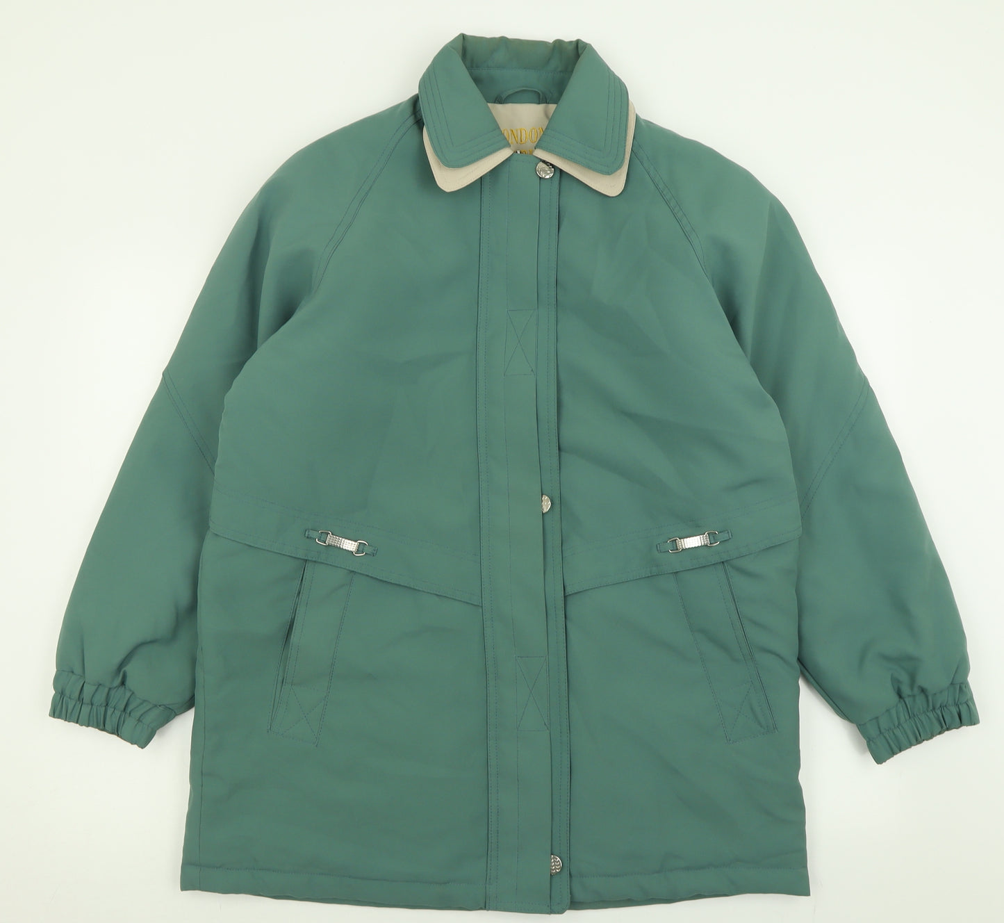 London Paris New York Womens Green   Jacket Coat Size 18  Zip