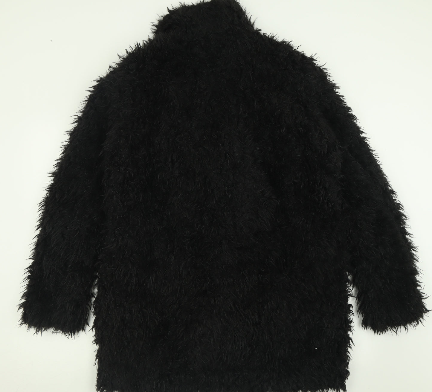 ICHI Womens Black   Overcoat Coat Size L  Button
