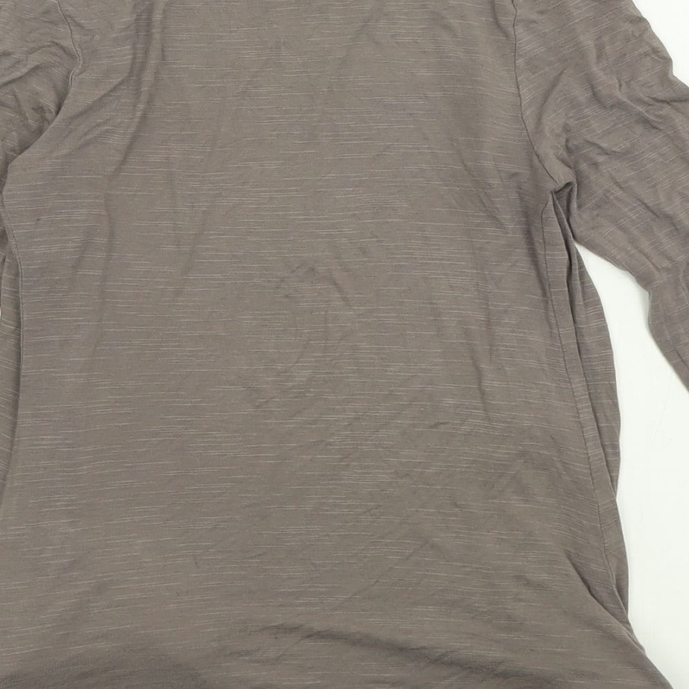 New Look Womens Grey V-Neck  Viscose Cardigan Jumper Size 8
