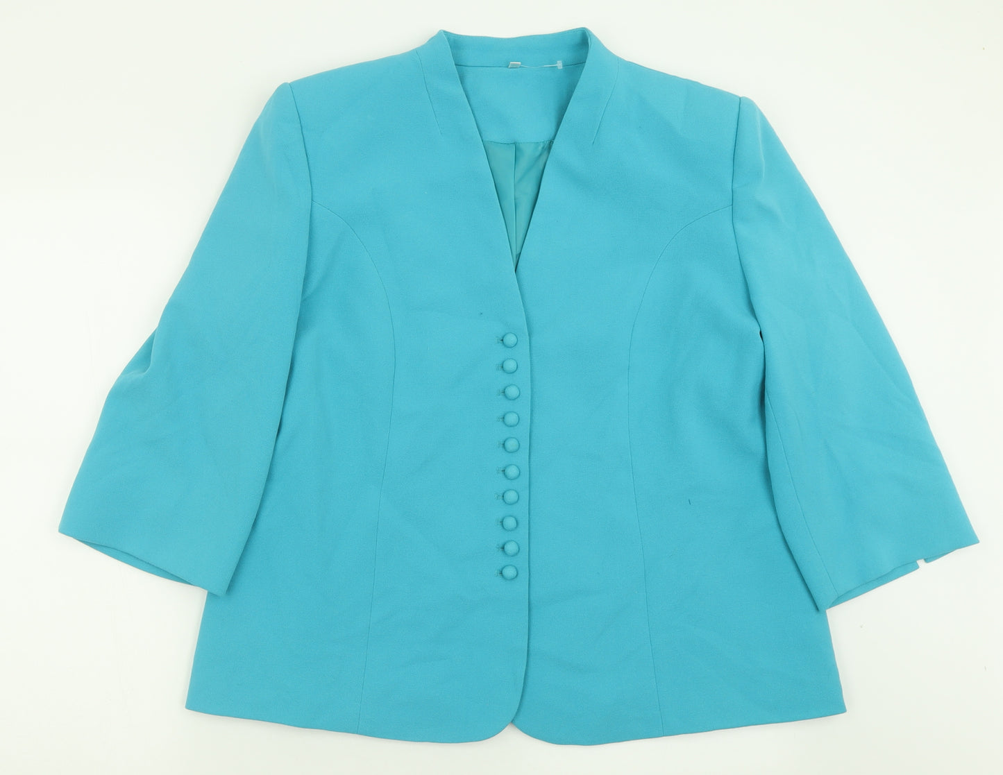 EWM Womens Blue   Jacket Blazer Size 18  Button