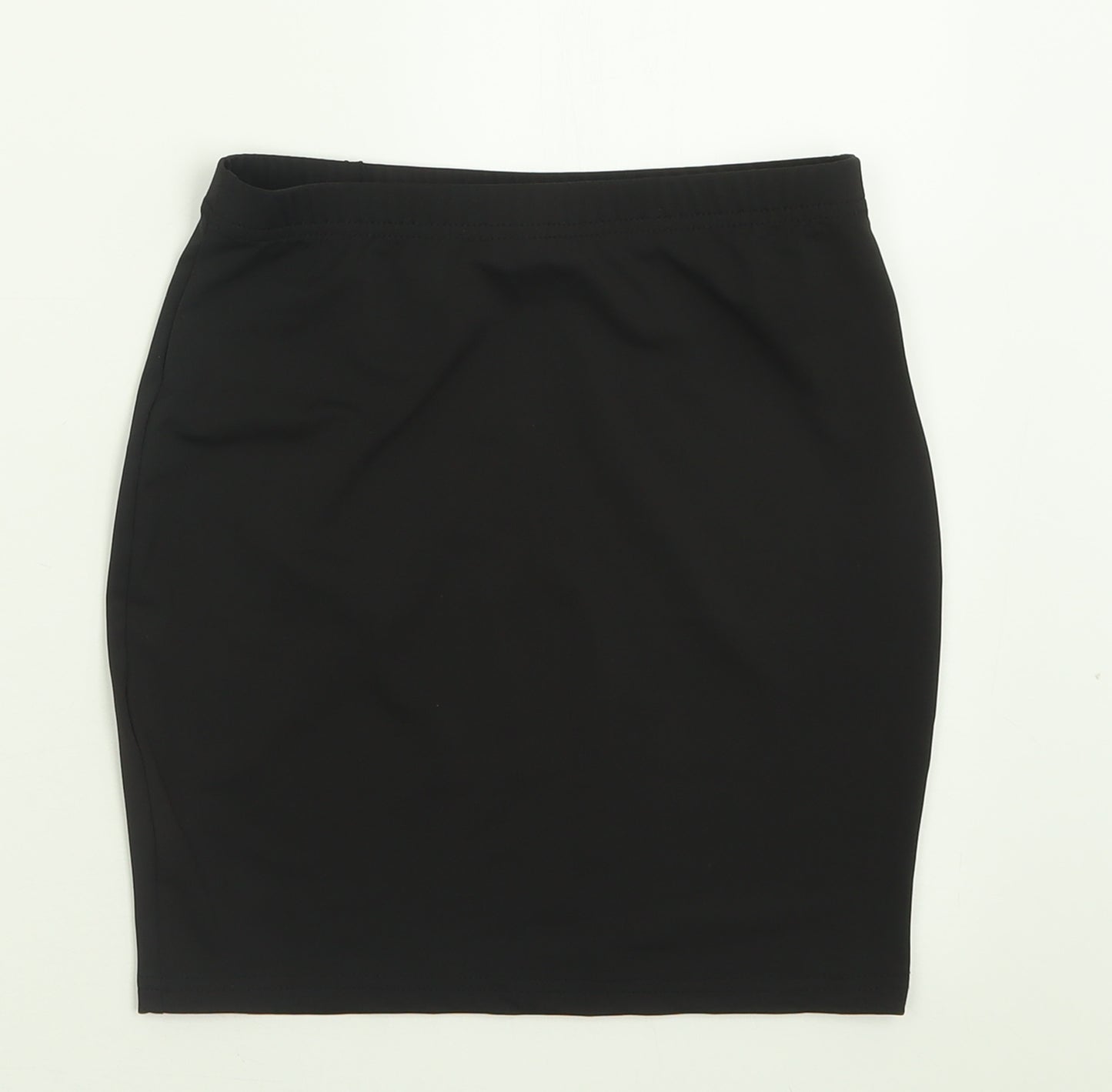 SheIn Womens Black  Polyester A-Line Skirt Size XS