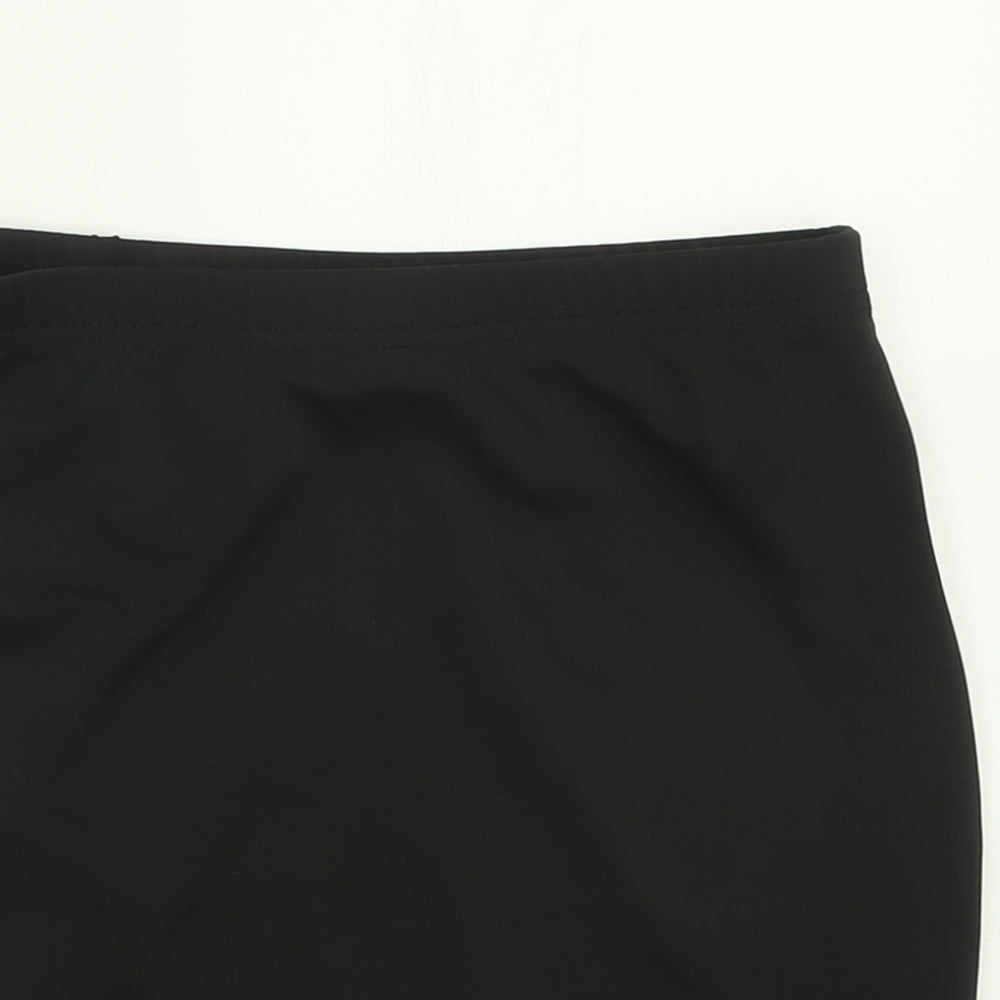 SheIn Womens Black  Polyester A-Line Skirt Size XS