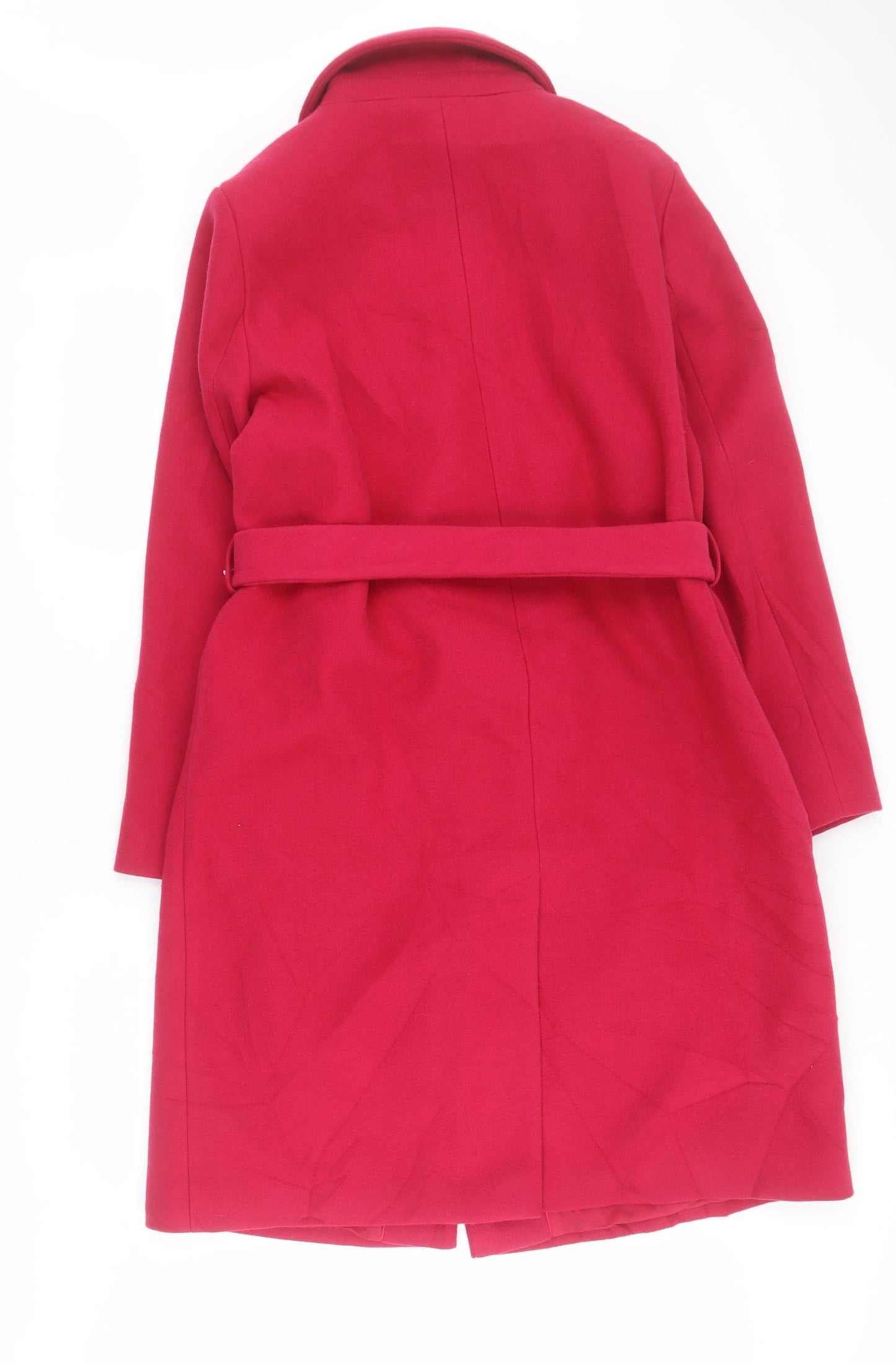 Marks and Spencer Womens Pink   Overcoat Coat Size 18  Button