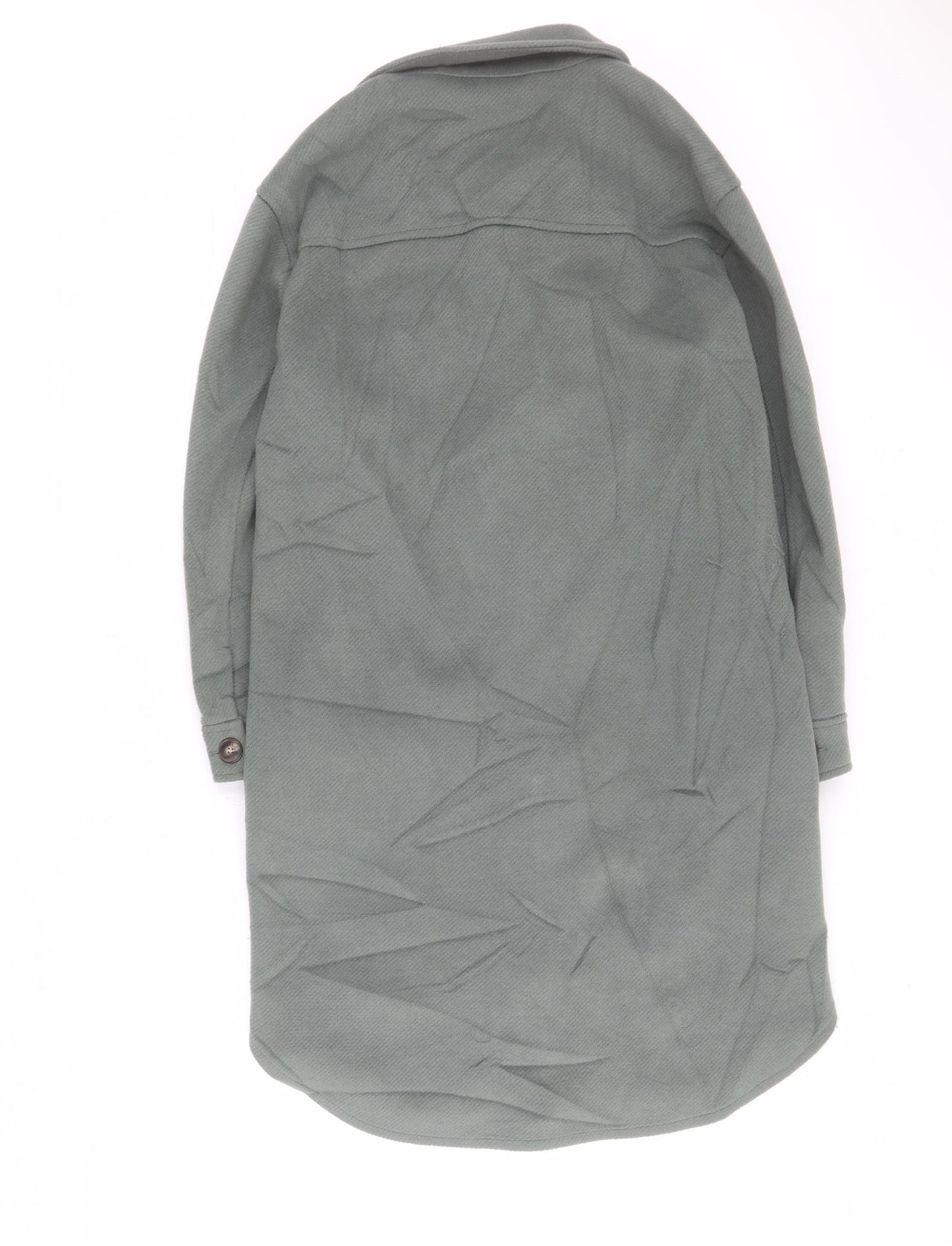 Marks and Spencer Womens Green   Overcoat Coat Size S  Button