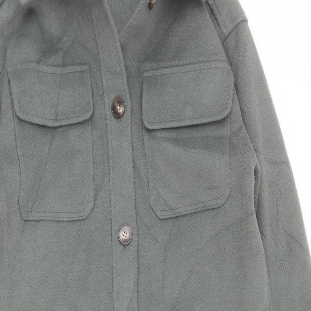 Marks and Spencer Womens Green   Overcoat Coat Size S  Button