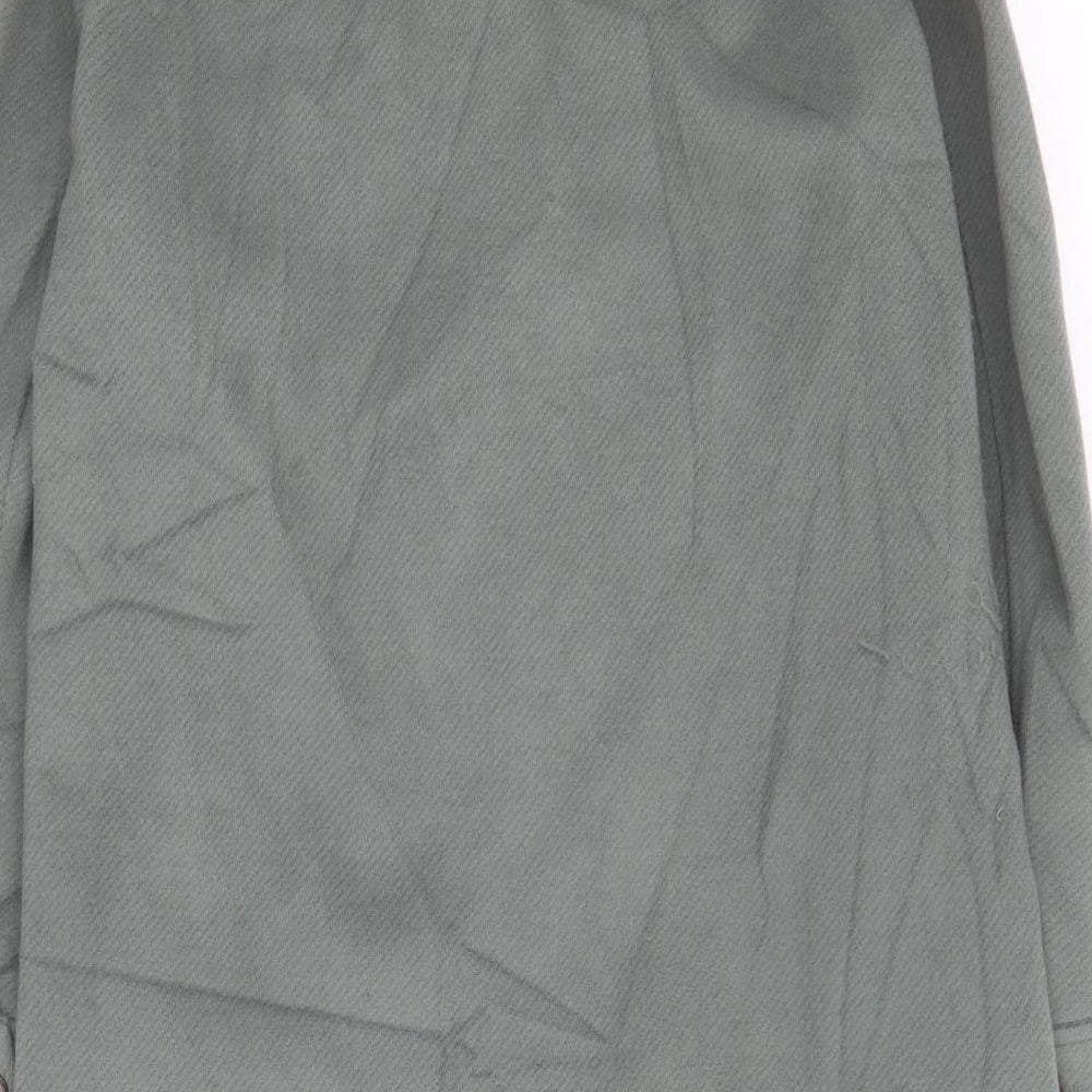Marks and Spencer Womens Green   Overcoat Coat Size S  Button