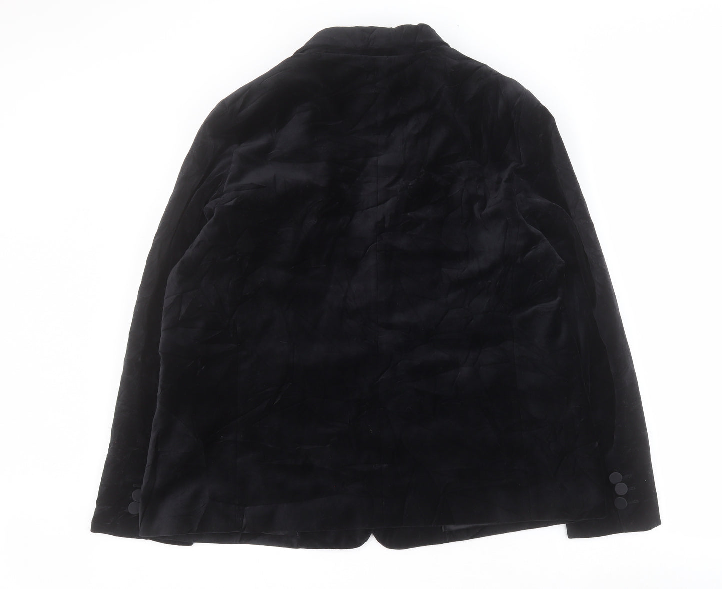 Marks and Spencer Womens Black   Jacket Blazer Size 18  Button