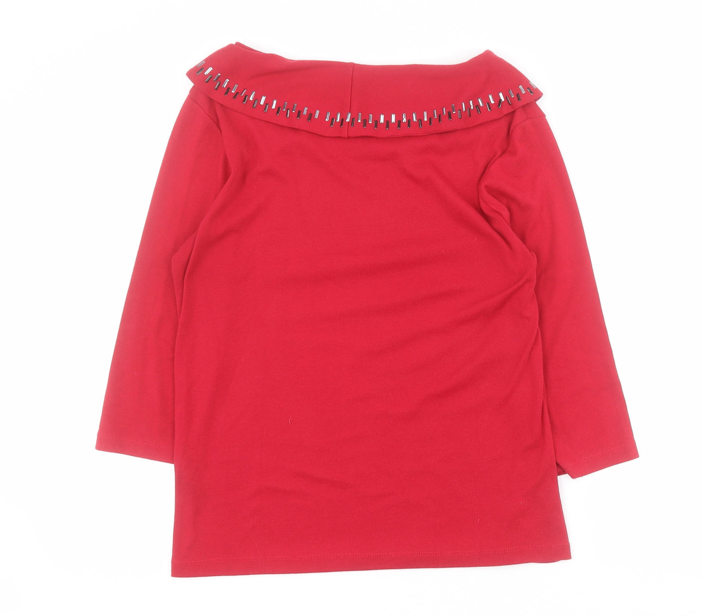 Tigi Womens Red Round Neck  Polyester Pullover Jumper Size 10   - 10 / 12