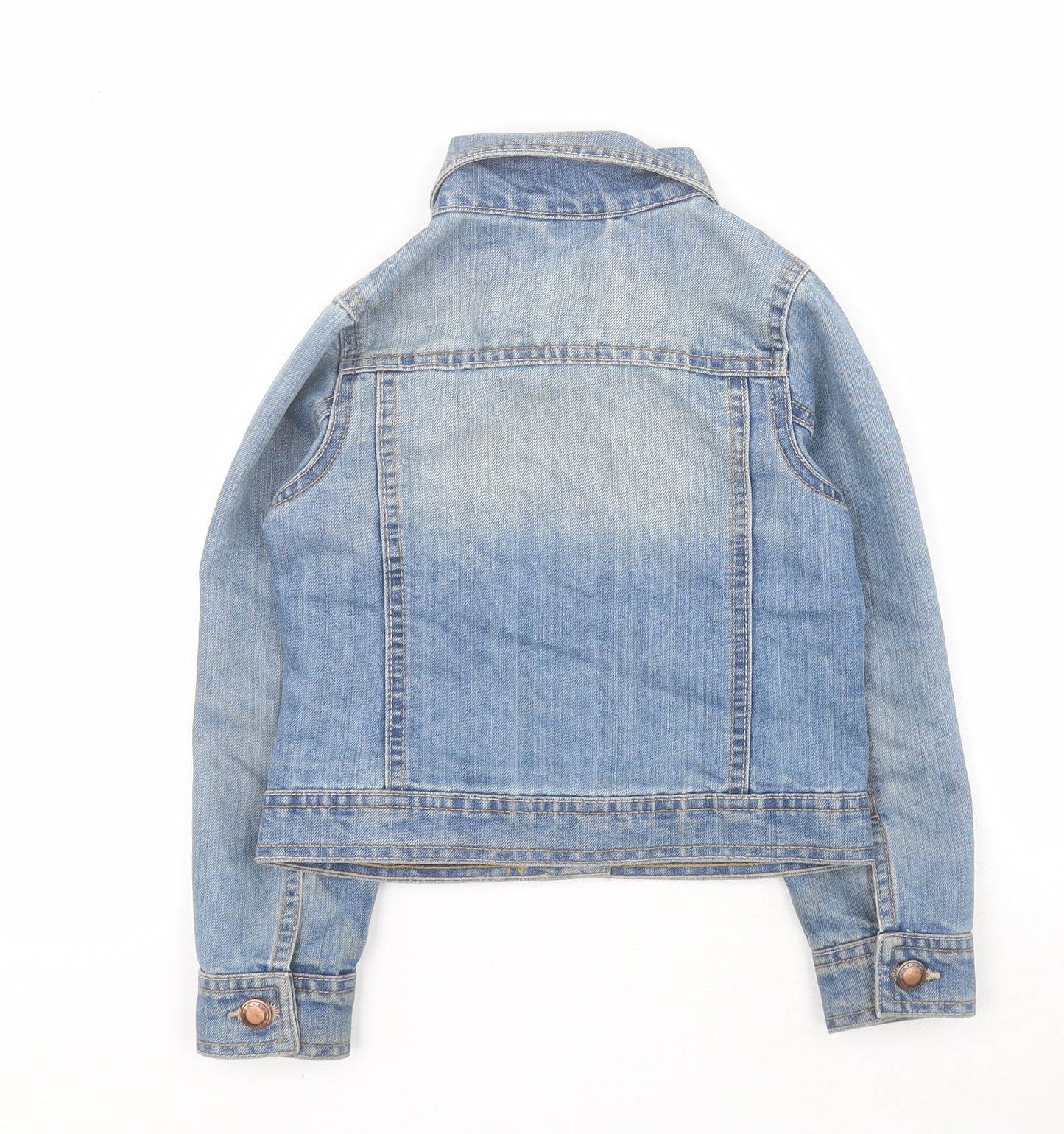 Dunnes Girls Blue   Jacket  Size 6 Years  Button