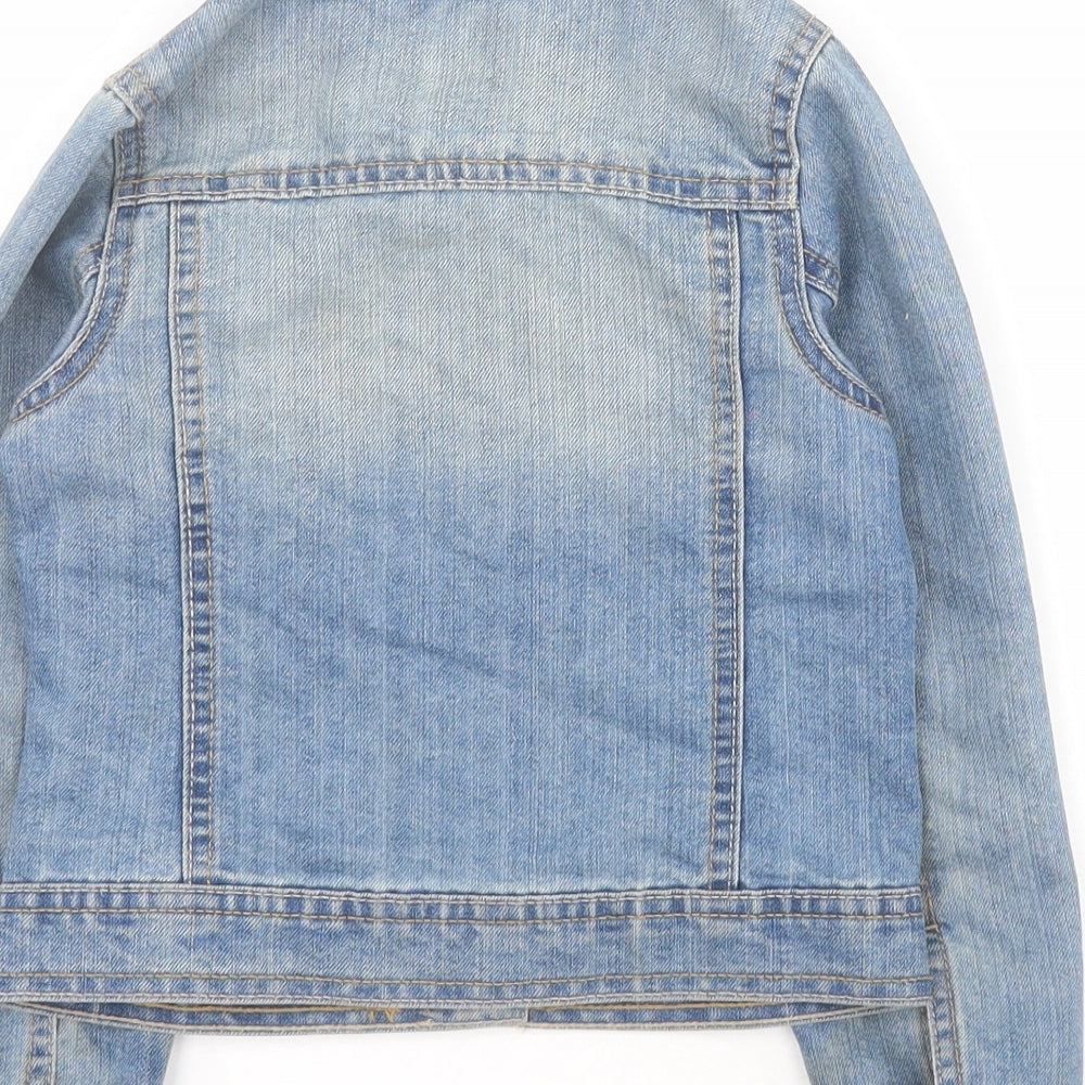 Dunnes Girls Blue   Jacket  Size 6 Years  Button