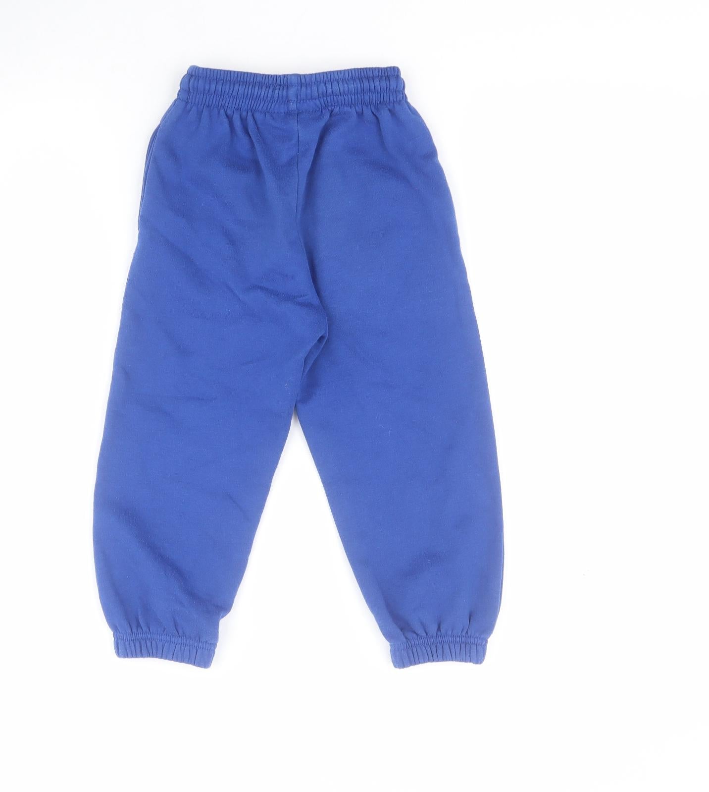 Trutex Boys Blue  Polyester Jogger Trousers Size 3-4 Years  Regular Pullover