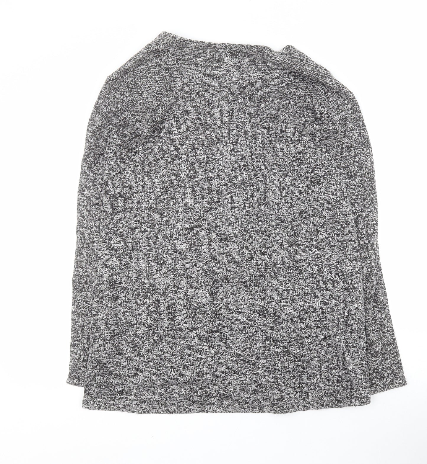 H&M Girls Grey V-Neck  Polyester Cardigan Jumper Size 15 Years  Pullover