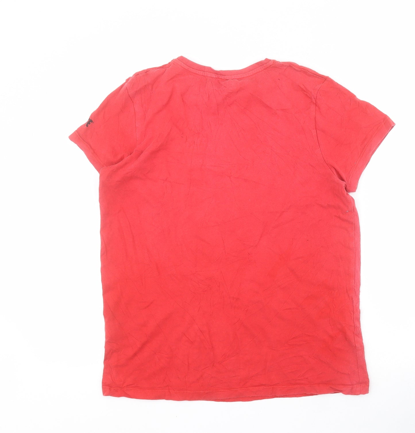 Primark Boys Red  100% Cotton Pullover T-Shirt Size L Round Neck Pullover - Fortnite