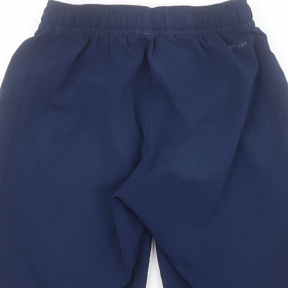 adidas Boys Blue  100% Polyester Sweat Shorts Size 11-12 Years  Regular