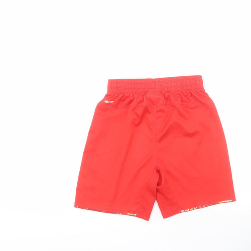 New Balance Boys Red  100% Polyester Sweat Shorts Size 7 Years  Regular  - Liverpool FC