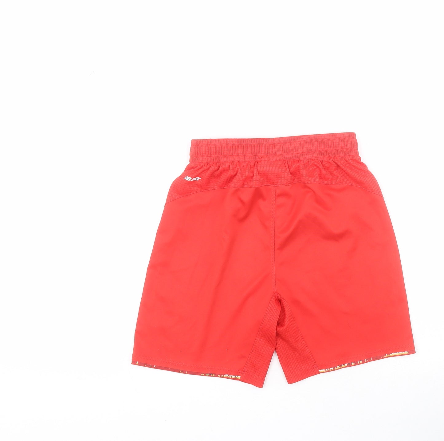 New Balance Boys Red  100% Polyester Sweat Shorts Size 7 Years  Regular  - Liverpool FC