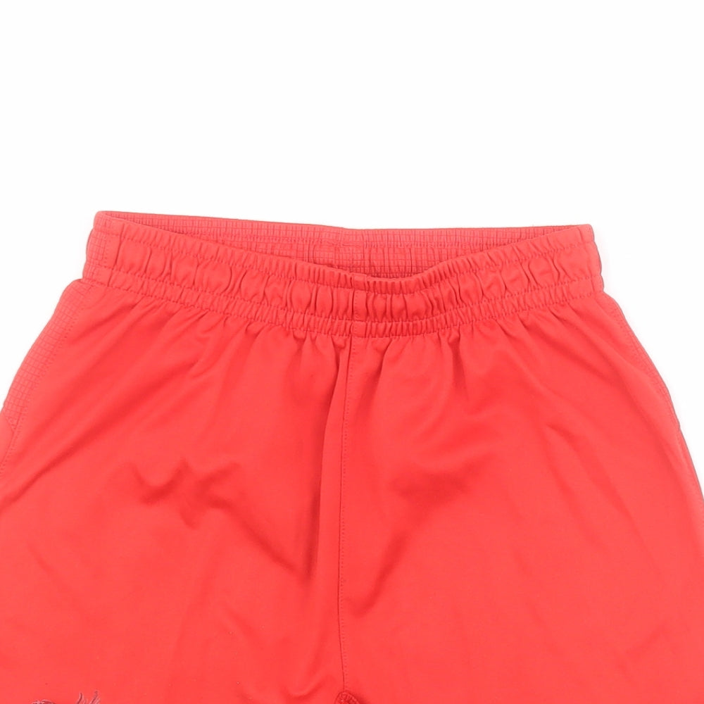 New Balance Boys Red  100% Polyester Sweat Shorts Size 7 Years  Regular  - Liverpool FC