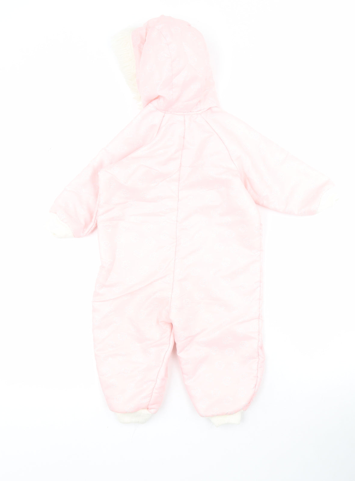 Mothercare Baby Pink   Jacket Snowsuit Size 12 Months   Zip - Cats