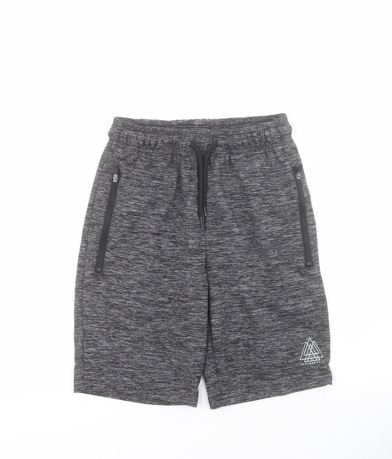 NEXT Boys Grey  Polyester Sweat Shorts Size 8 Years  Regular Drawstring