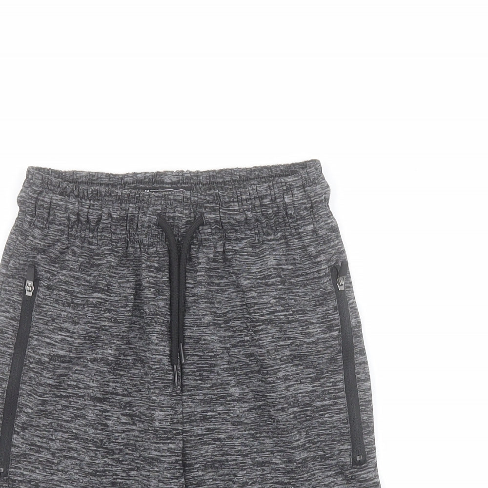 NEXT Boys Grey  Polyester Sweat Shorts Size 8 Years  Regular Drawstring