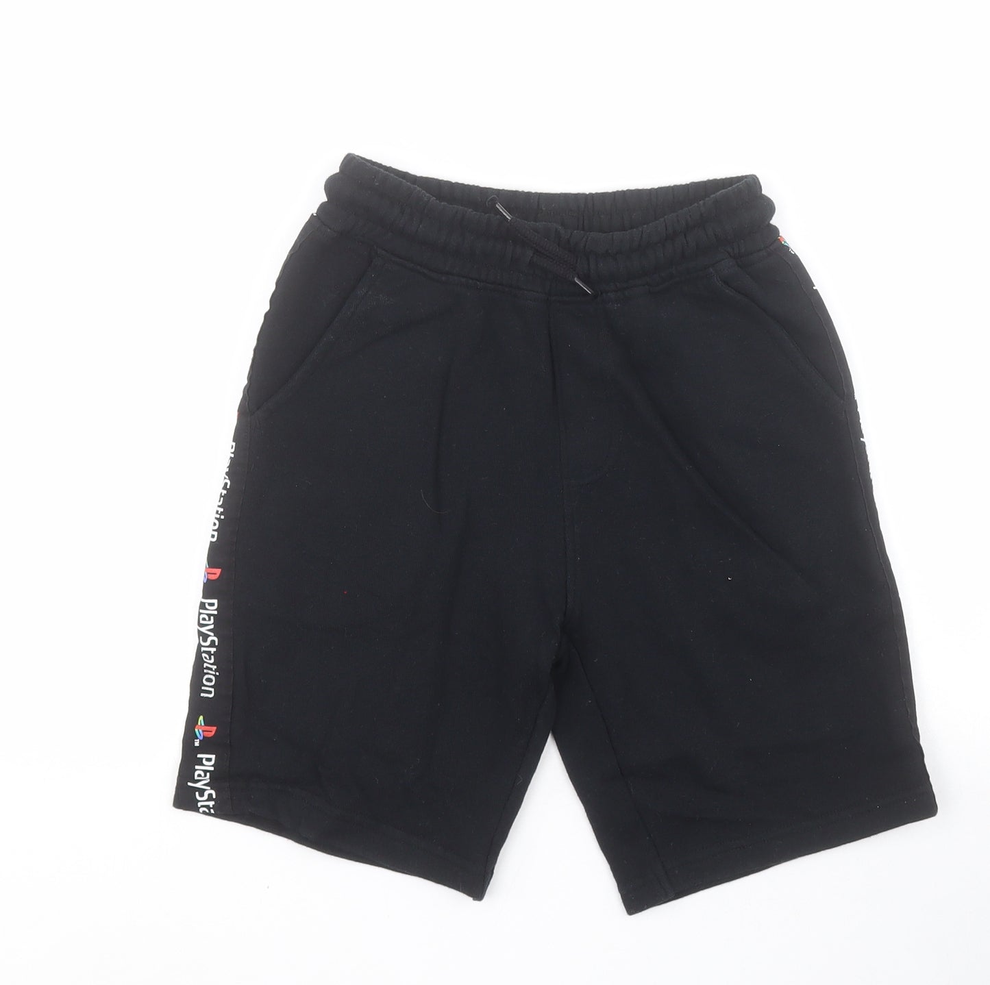 NEXT Boys Grey  100% Cotton Sweat Shorts Size 9 Years  Regular Drawstring - Playstation